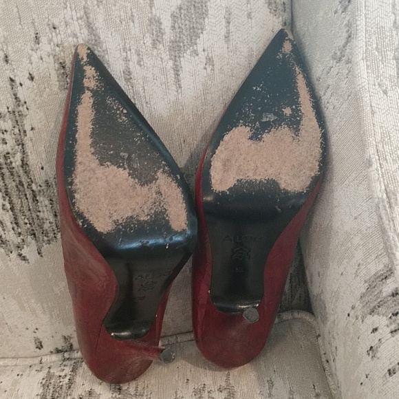 Aldo red patent leather stilettos sz 38 - Picture 5 of 8